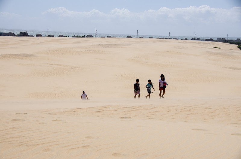 Climbing Jockey's Ridge