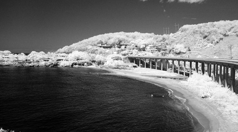 Bridge Along the Southern Coast of Cuba-B & W Infrared