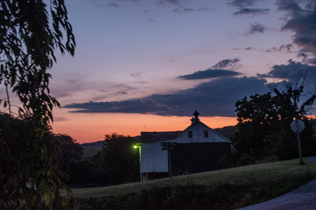 Kempton Barn After Sundown
