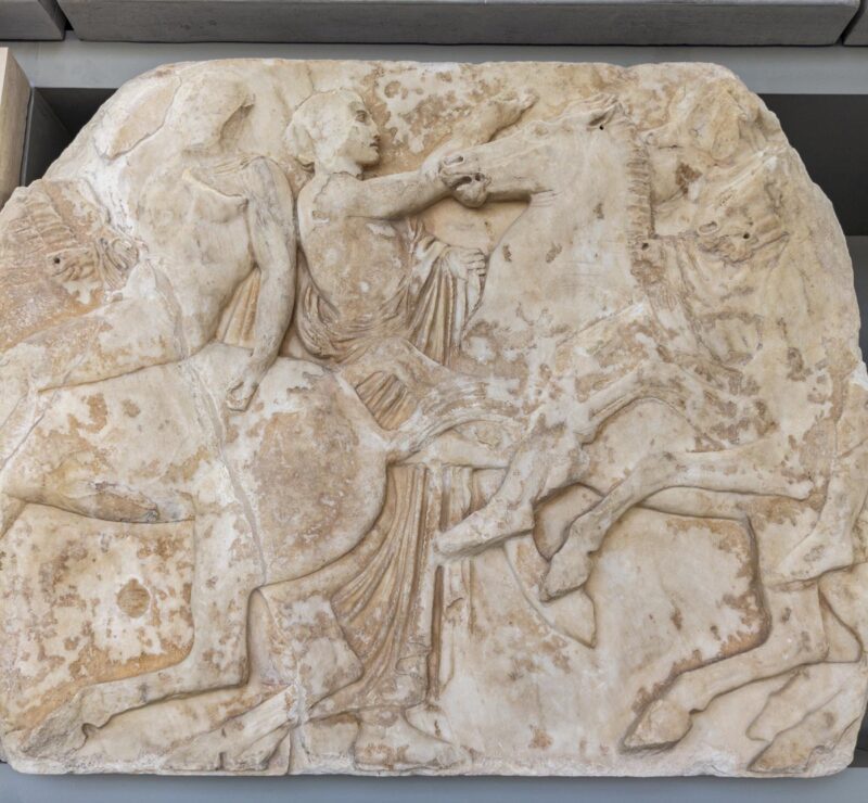 Warriors and Horses in Relief