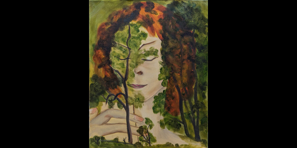 Oil on Canvas. After Francis Picabia's 1930 painting Femmes Aux Arbres