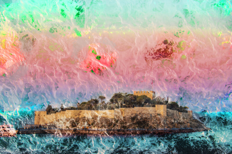 Layered, Composite Photograph. Note I was sick the day our ship landed at Ephasus so I was limited to shooting from our balcony.