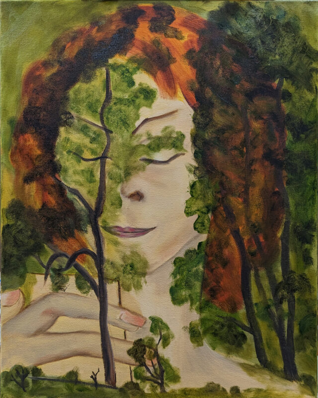 Oil on Canvas. After Francis Picabia's 1930 painting Femmes Aux Arbres