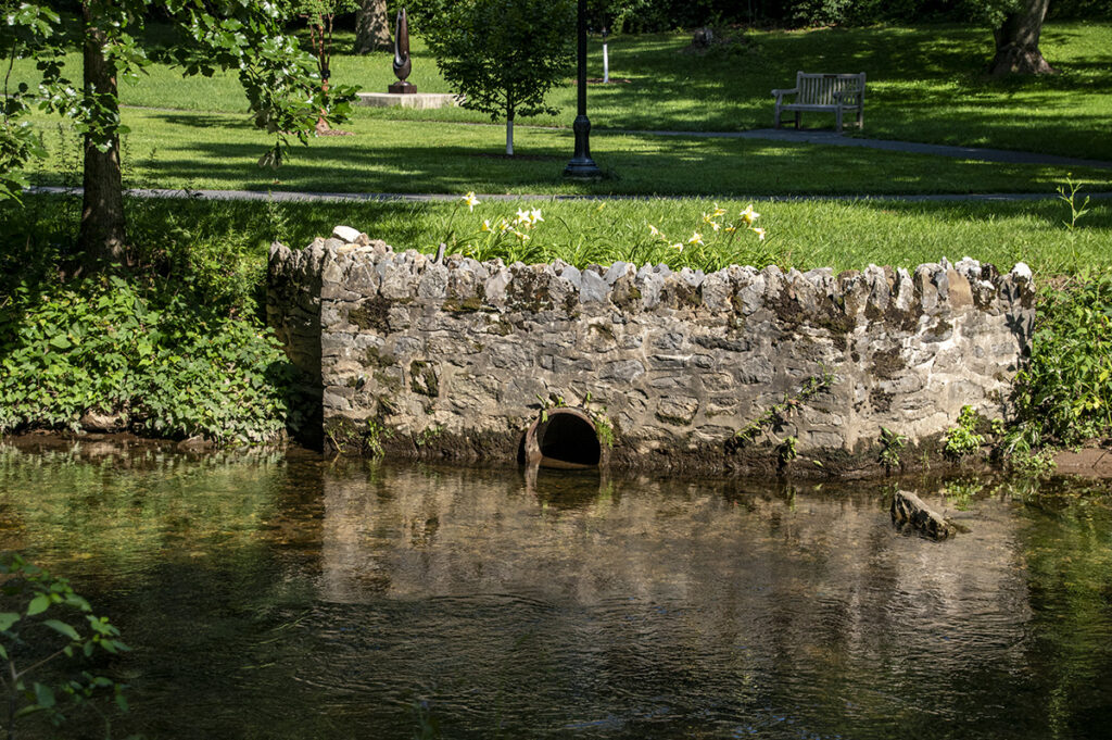 Drainage into Wyomissing Creek