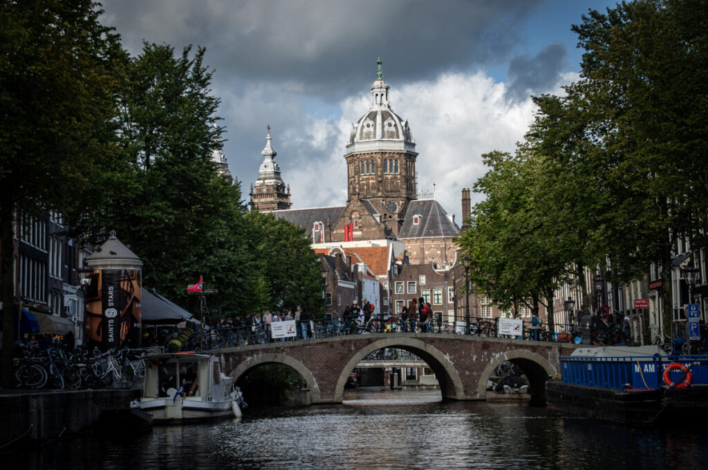 Domed Building seen from a canal boat