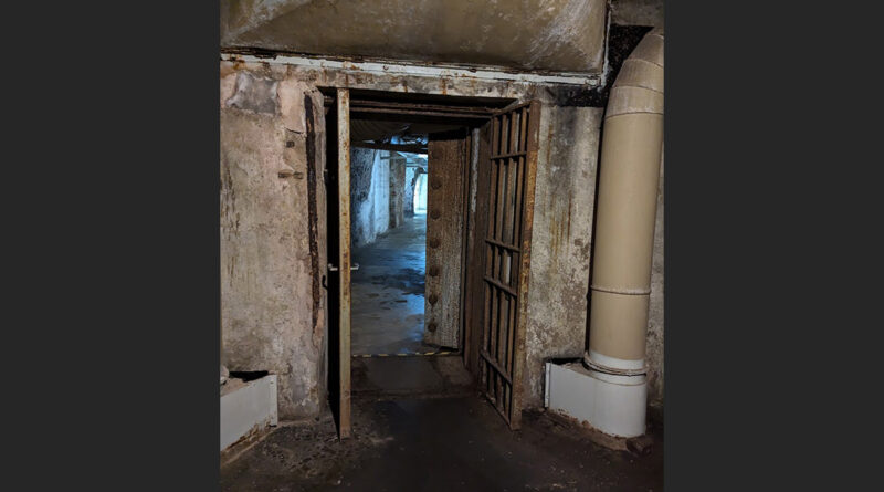 Entry to underground bunker