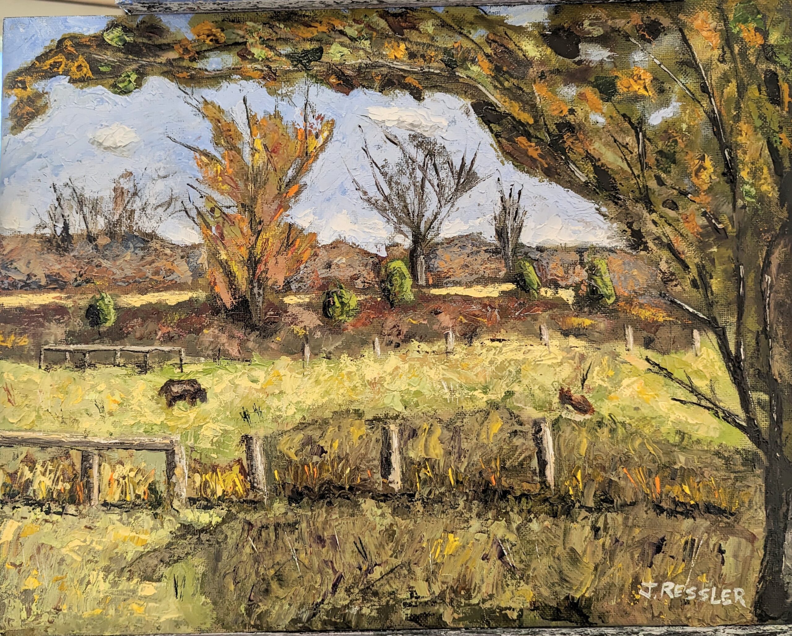 03 Wissinger Farm Pasture on an Autumn Day • Oil on Panel