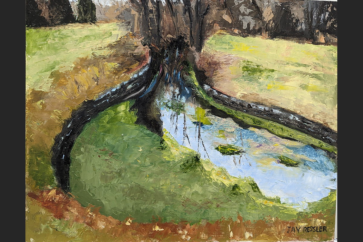 15 Peters Creek Spring • Oil on Panel 14 x 11