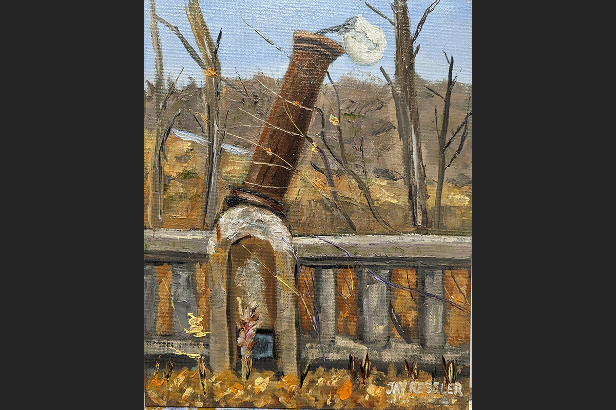 25 Penn Street Bridge • Oil on Canvas, 8 x 10