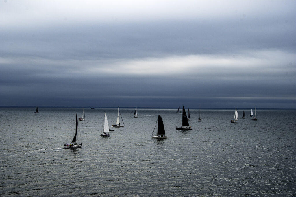 Regatta in the Rain St. Petersburg, FL Pier and Marina