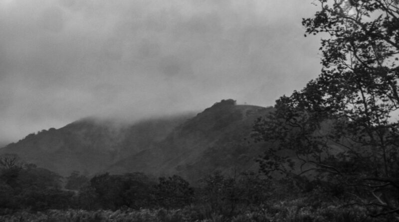 rainy day ride to monteverde - hills shrouded in mists