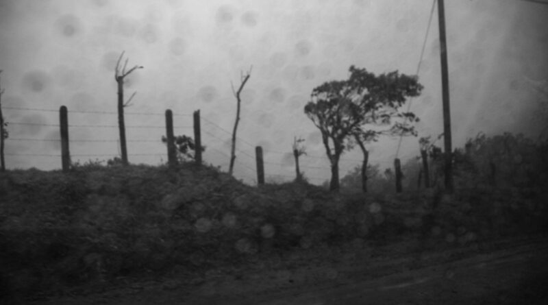 rainy day ride to monteverde - utility pole